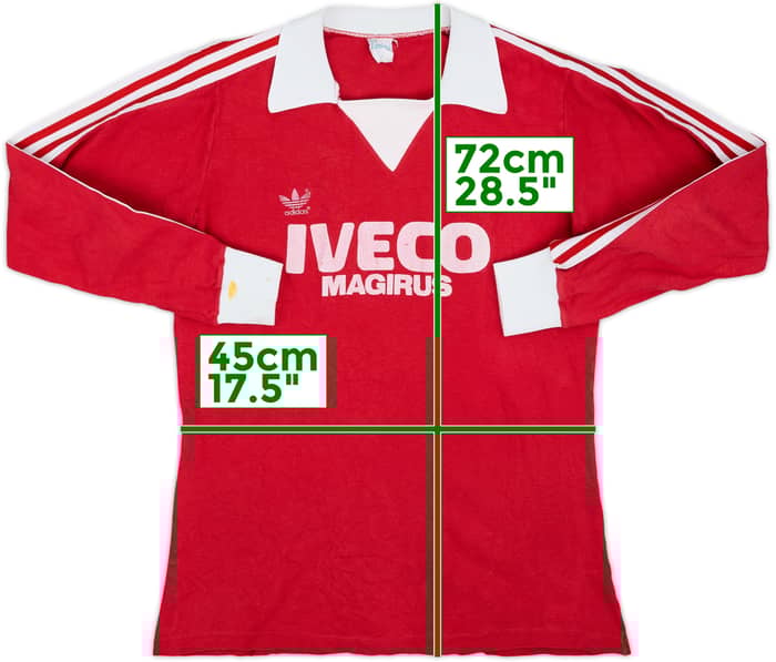 1981-83 Bayern Munich Home L/S Shirt - 4/10 - (S)