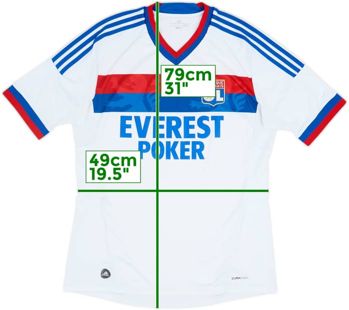 2011-12 Lyon Home Shirt - 7/10 - (L)
