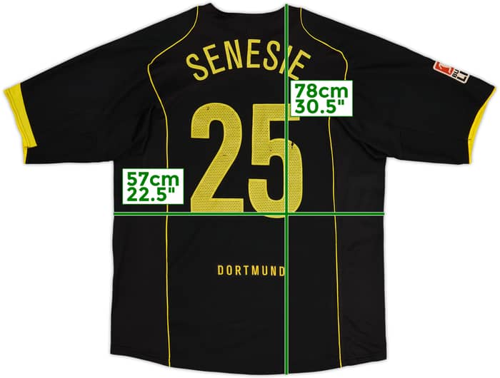 2004-05 Borussia Dortmund Away Shirt Senesie #25 - 6/10 - (XL)