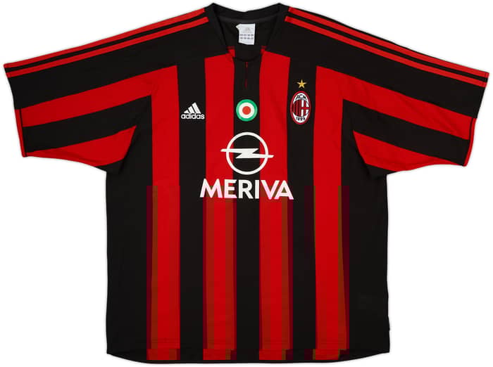 2003-04 AC Milan Home Shirt Inzaghi #9 - 7/10 - (XL)