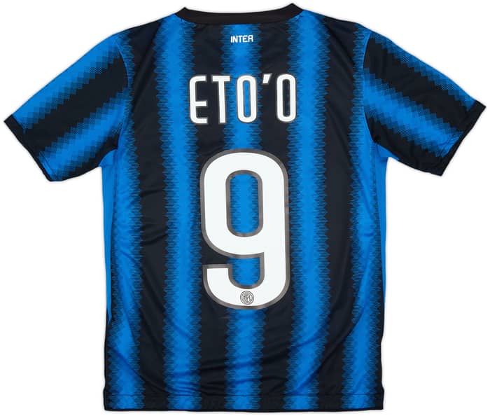 2010-11 Inter Milan Home Shirt Eto'o #9 - 7/10 - (L.Boys)
