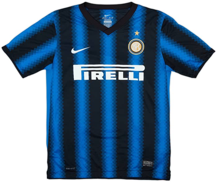 2010-11 Inter Milan Home Shirt Eto'o #9 - 7/10 - (L.Boys)