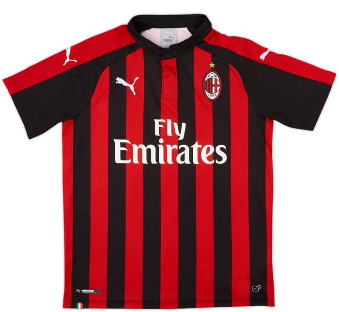 2018-19 AC Milan Home Shirt - 7/10 - (XL.Boys)