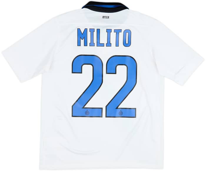 2011-12 Inter Milan Away Shirt Milito #22 - 6/10 - (XL.Boys)