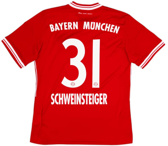 2013-14 Bayern Munich Home Shirt Schweinsteiger #31 - 8/10 - (L.Boys)