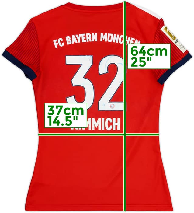 2018-19 Bayern Munich Home Shirt Kimmich #32 - 5/10 - (Women's S)