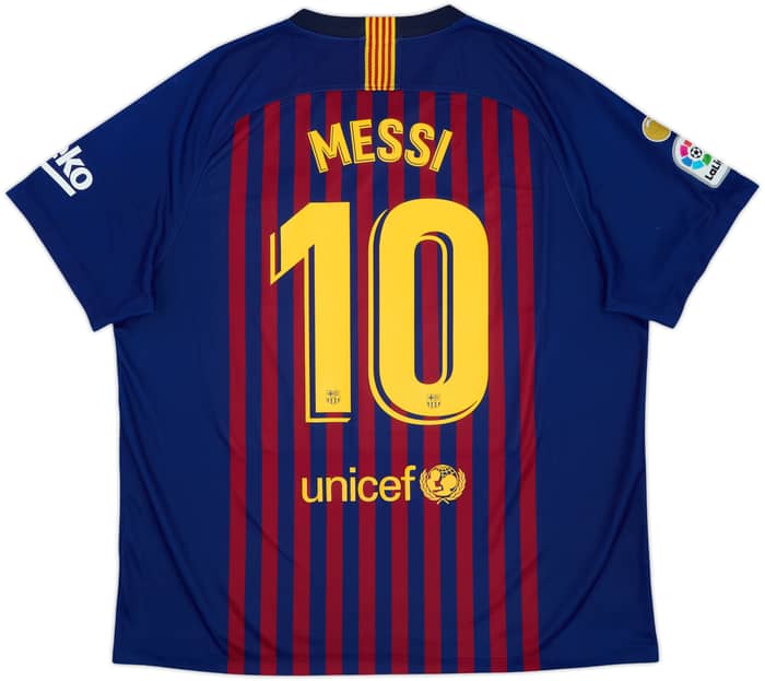 2018-19 Barcelona Home Shirt Messi #10 - 6/10 - (XXL)