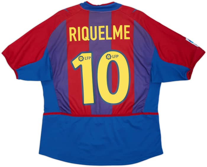 2002-03 Barcelona Home Shirt Riquelme #10 - 6/10 - (L)