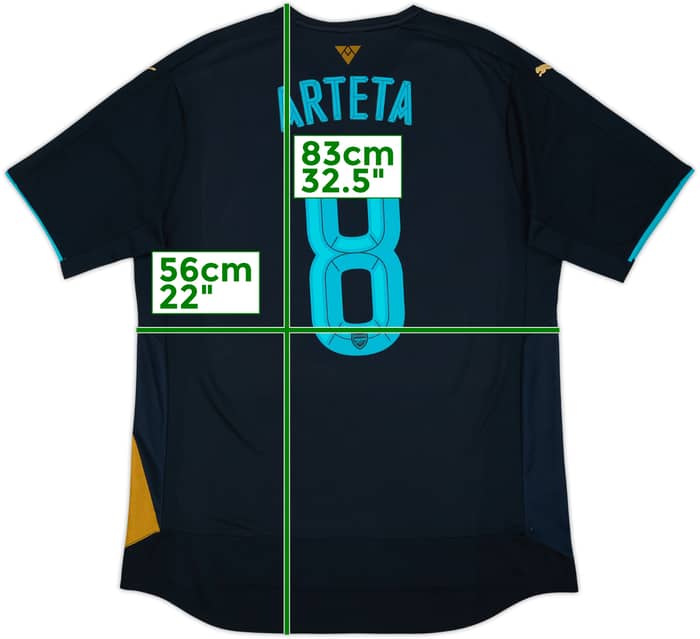 2015-16 Arsenal Third Shirt Arteta #8 - 8/10 - (L)