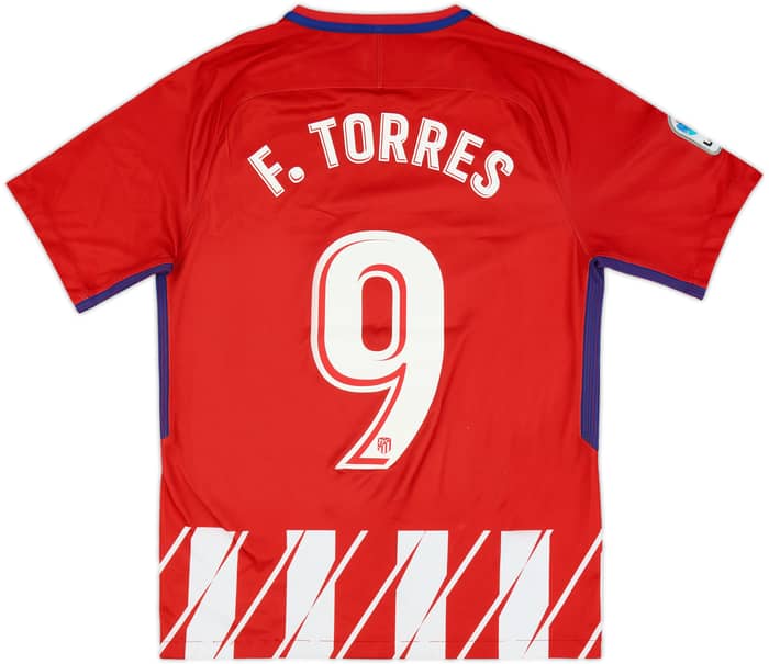 2017-18 Atletico Madrid Home Shirt F.Torres #9 - 7/10 - (S)