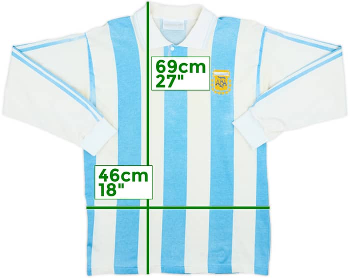 1994 Argentina Home L/S Shirt - 6/10 - (S)