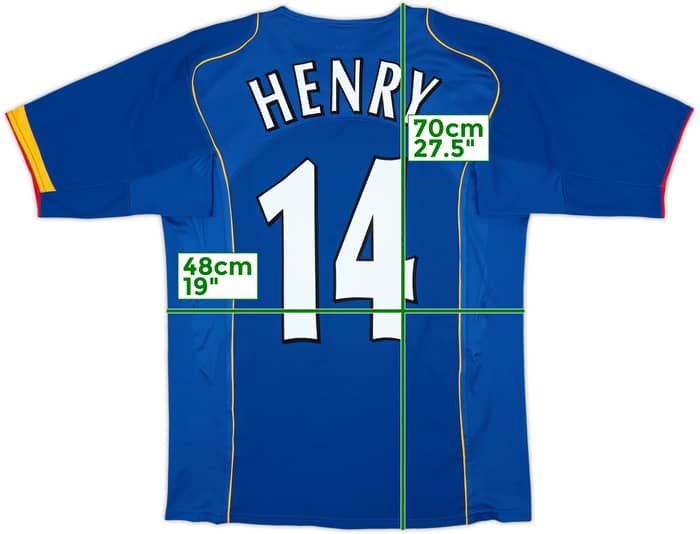 2004-06 Arsenal Away Shirt Henry #14 - 8/10 - (S)