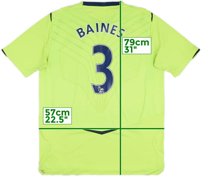 2008-09 Everton Third Shirt Baines #3 - 7/10 - (XL)