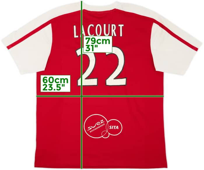 2009-10 Valenciennes Home Shirt Lacourt #22 - 5/10 - (XL)