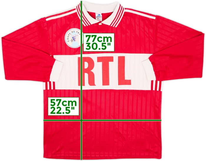 1990s Coupe de France L/S Shirt #4 - 6/10 - (XL)