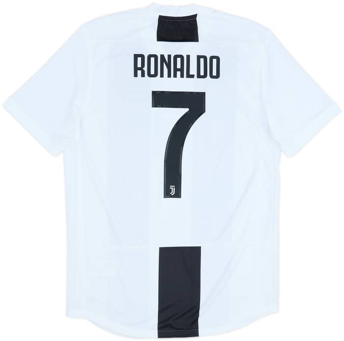2018-19 Juventus Authentic Home Shirt Ronaldo #7 - 8/10 - (M)