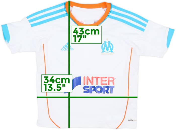 2012-13 Olympique Marseille Home Shirt - 7/10 - (4-5 Years)