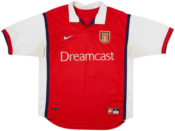1999-00 Arsenal Home Shirt Henry #14 - 6/10 - (L)