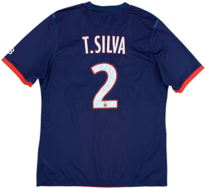 2013-14 Paris Saint-Germain Player Issue Home Shirt T.Silva #2 - 5/10 - (XL)