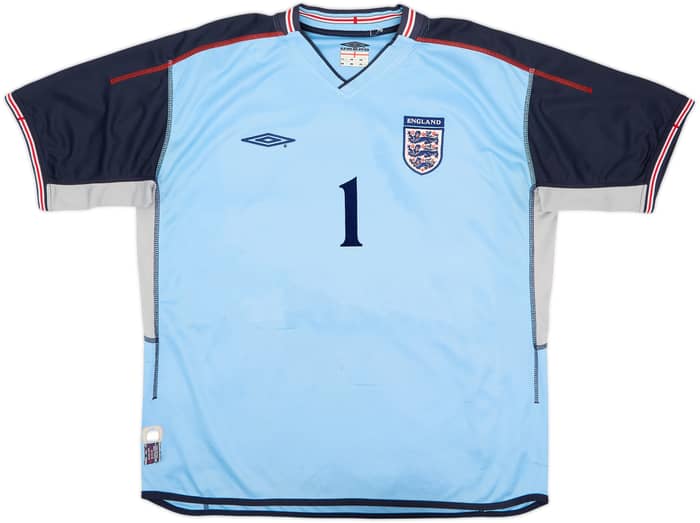 2002-03 England GK S/S Shirt Seaman #1 - 6/10 - (XXL)