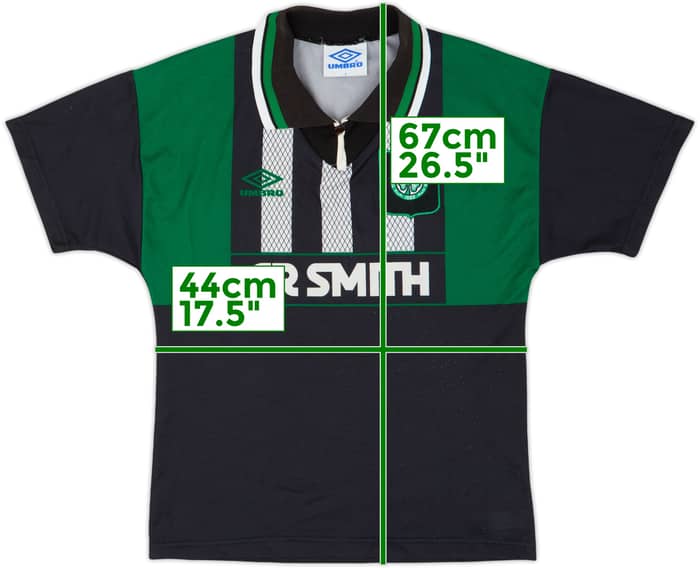 1994-96 Celtic Away Shirt - 8/10 - (Y)