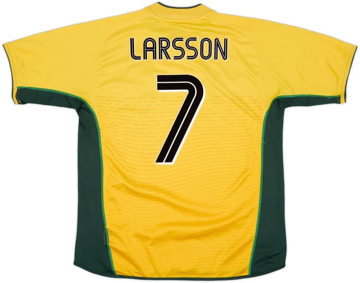 2002-03 Celtic Away Shirt Larsson #7 - 5/10 - (XL)