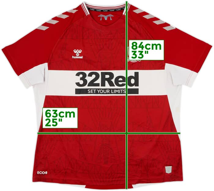 2021-22 Middlesbrough Home Shirt - 4/10 - (3XL)