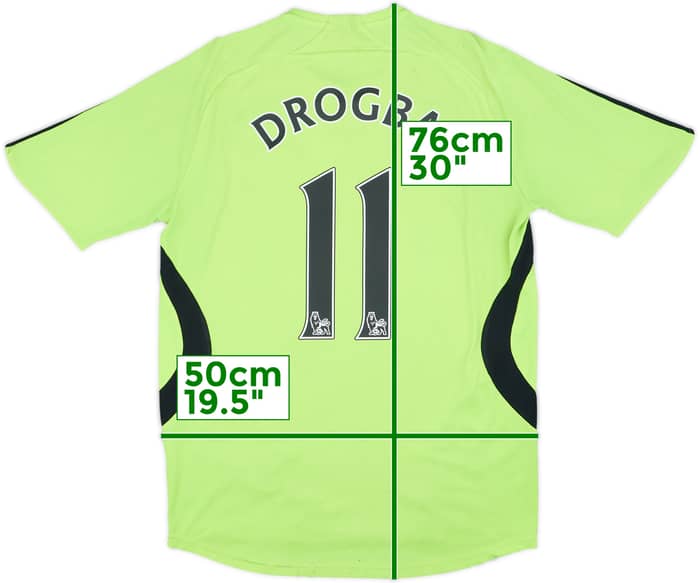2007-08 Chelsea Away Shirt Drogba #11 - 4/10 - (S)