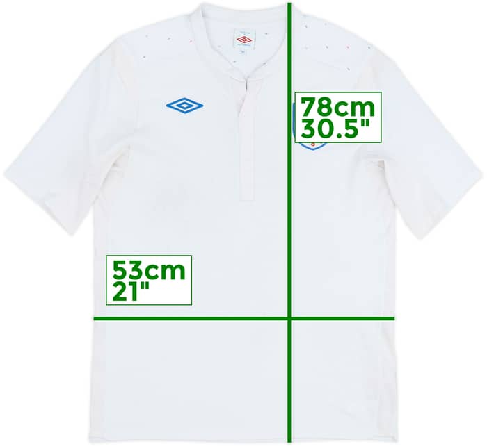 2010-11 England Home Shirt - 5/10 - (L)
