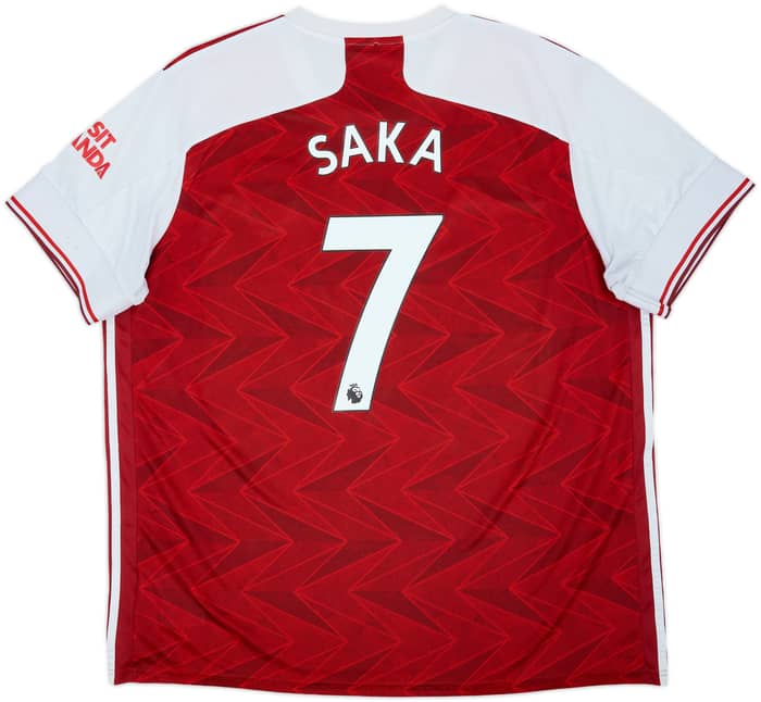 2019-20 Arsenal Home Shirt Saka #77 - 5/10 - (XXL)