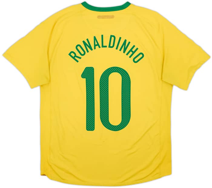 2010-11 Brazil Home Shirt Ronaldinho #10 - 5/10 - (L)