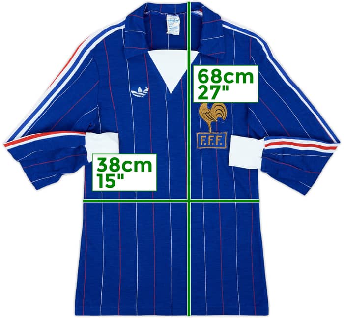 1980-82 France Home L/S Shirt - 8/10 - (L.Boys)