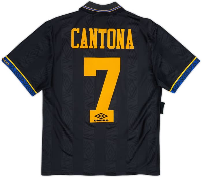 1993-95 Manchester United Away Shirt Cantona #7 - 8/10 - (S)