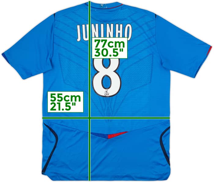 2008-09 Lyon Away Shirt Juninho #8 - 4/10 - (L)