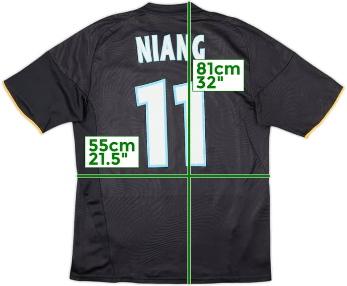 2009-10 Olympique Marseille Third Shirt Niang #11 - 6/10 - (XL)