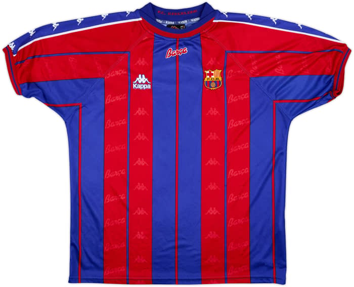 1997-98 Barcelona Home Shirt Rivaldo #11 - 6/10 - (XL)