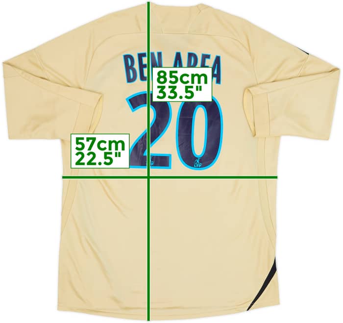 2008-09 Olympique Marseille Third Shirt Ben Arfa #20 - 7/10 - (XL)
