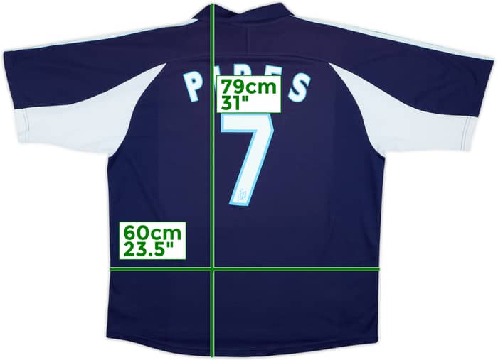 1999-00 Olympique Marseille Away Shirt Pires #7 - 8/10 - (XL)