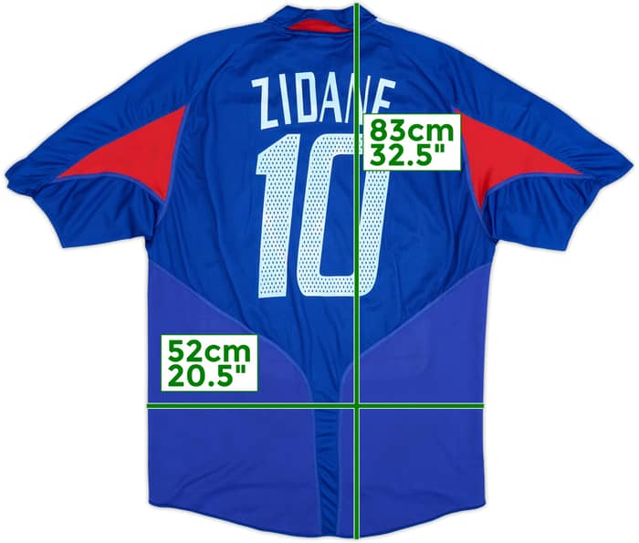 2004-06 France Home Shirt Zidane #10 - 6/10 - (XL)