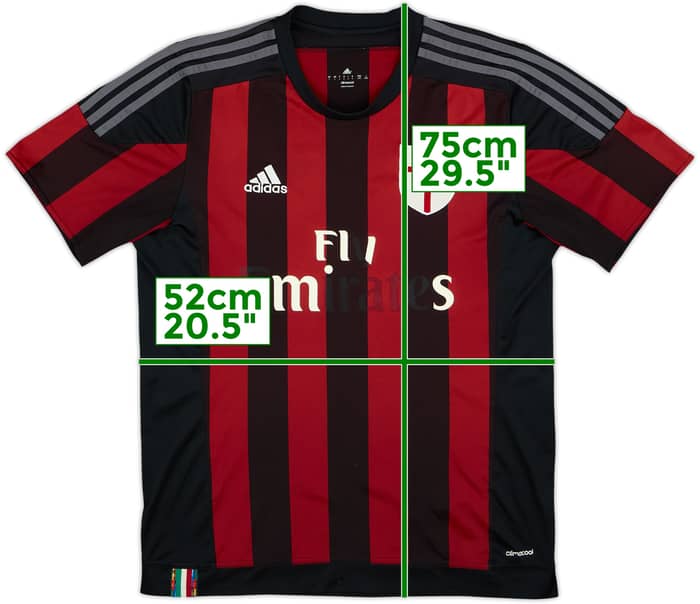 2015-16 AC Milan Home Shirt - 4/10 - (L)