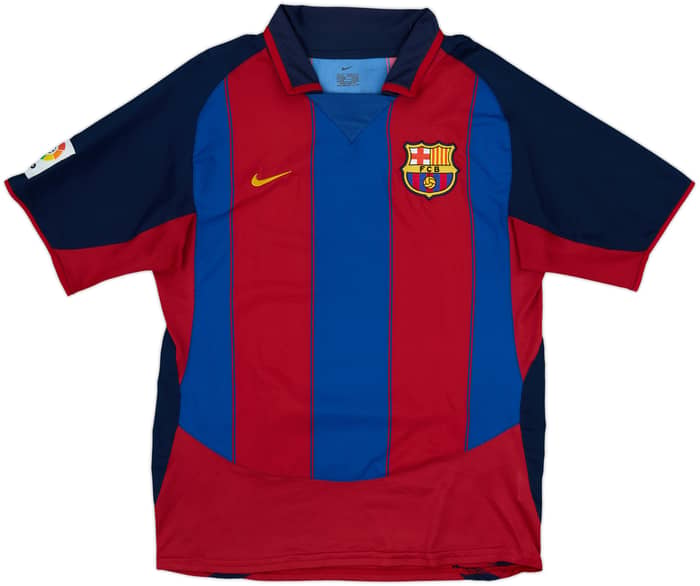 2003-04 Barcelona Home Shirt Ronaldinho #10 - 6/10 - (S)