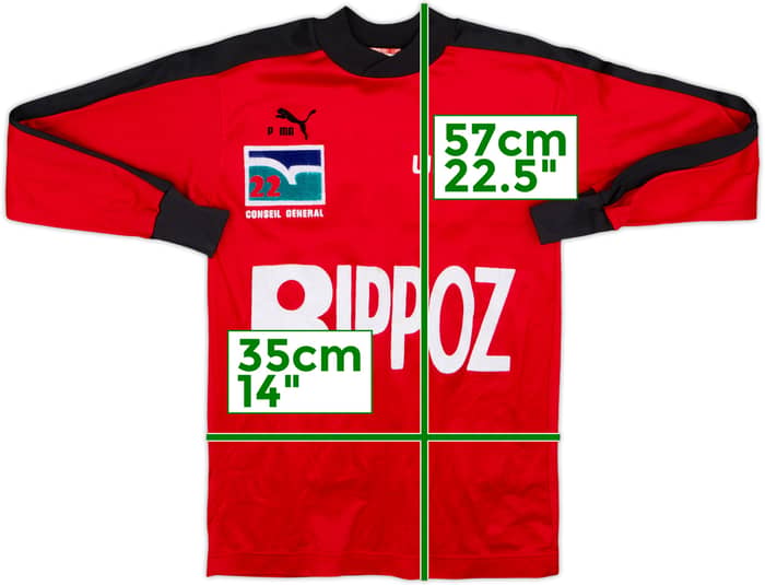 1985-86 Guingamp Home L/S Shirt - 5/10 - (11-12 Years)