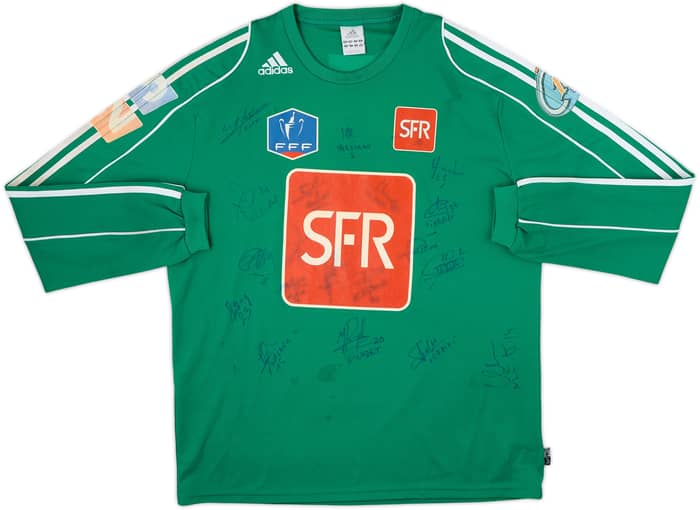 2008-09 Coupe De France Signed L/S Shirt #16 - 6/10 - (XL)