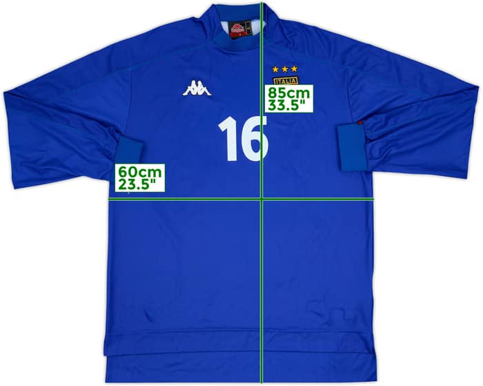 1998-99 Italy Player Issue Home L/S Shirt #16 - 5/10 - (L)