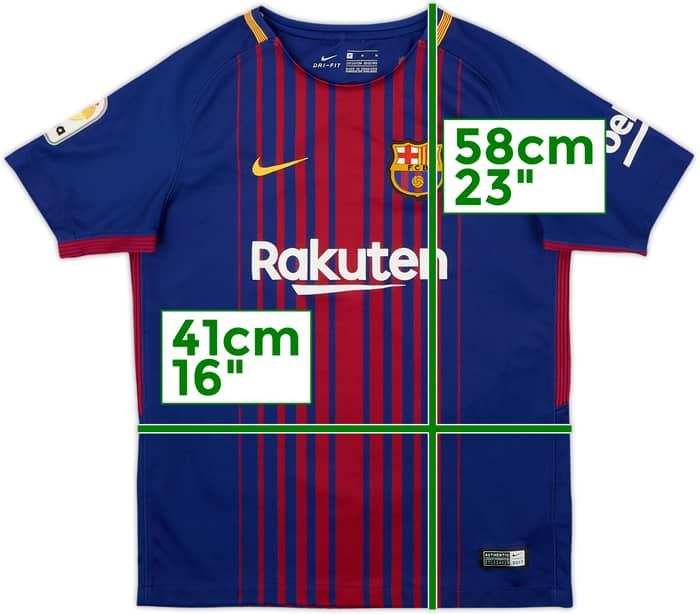 Camiseta de local del Barcelona 2017-18 - 9/10 - (10-12 Años)