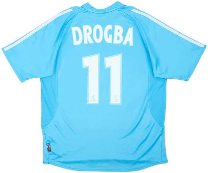 2003-04 Olympique Marseille Away Shirt Drogba #11 - 8/10 - (15-16 Years)