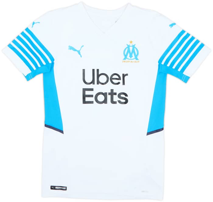 2021-22 Olympique Marseille Home Shirt Kamara #4 - 8/10 - (XS)