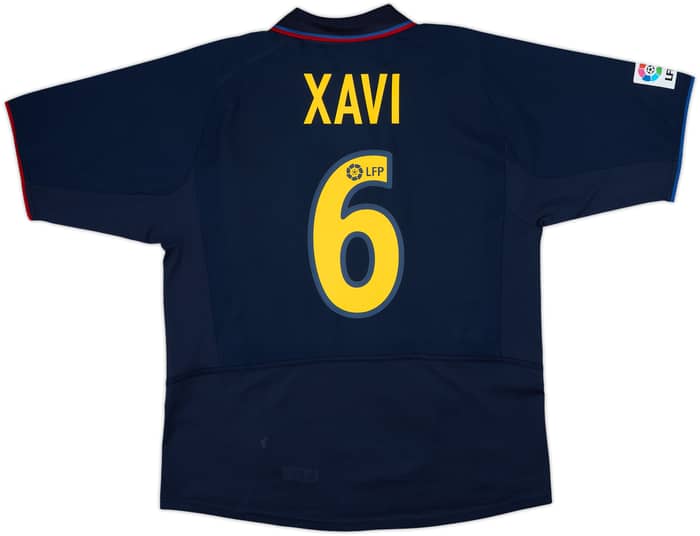 2002-03 Barcelona Away Shirt Xavi #6 - 9/10 - (L)