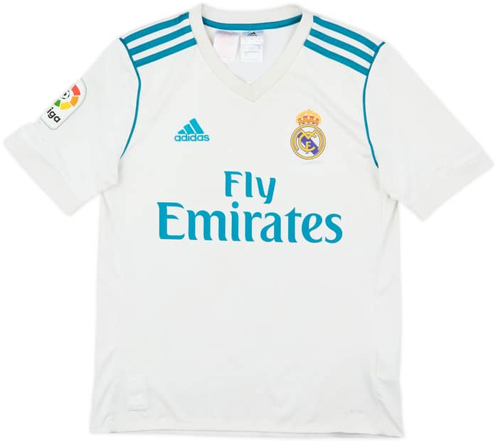 2017-18 Real Madrid Home Shirt - 5/10 - (13-14 Years)