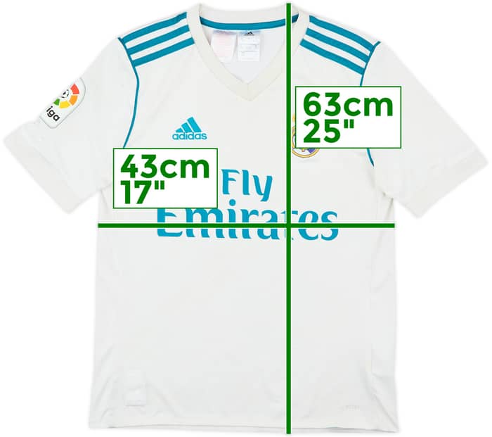 2017-18 Real Madrid Home Shirt - 5/10 - (13-14 Years)